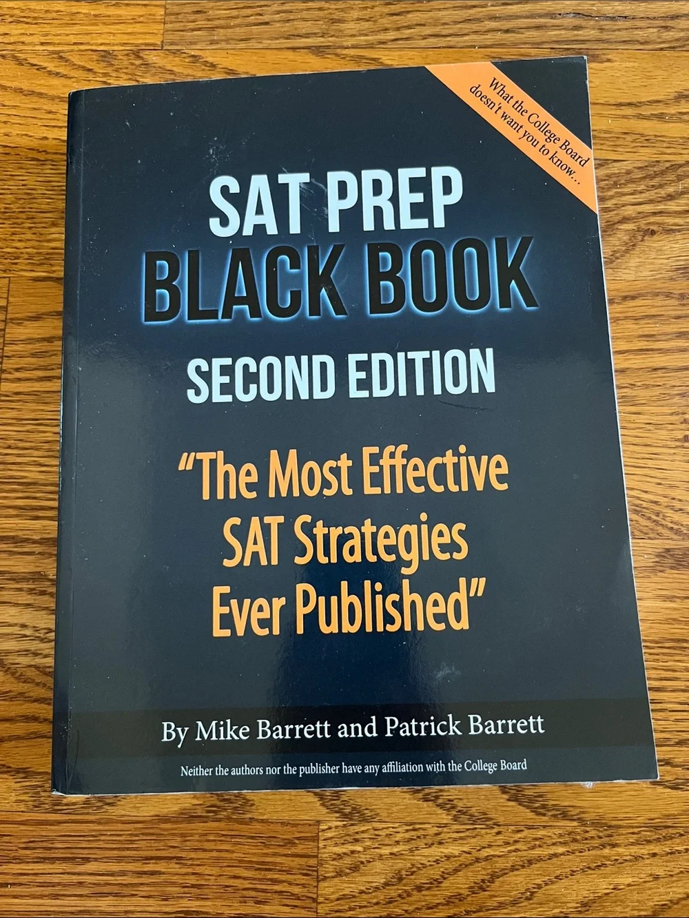 SAT Prep Black Book Second Edition by Mike & Patrick Barrett - Black